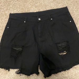 Brand new shein size 2X distressed shorts